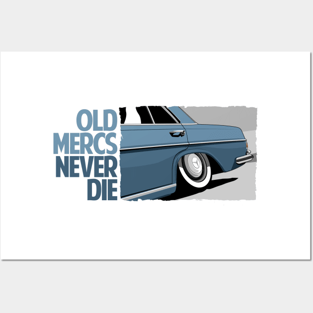 mercedes benz 280 Wall Art by small alley co